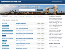 Tablet Screenshot of londoninternships.com